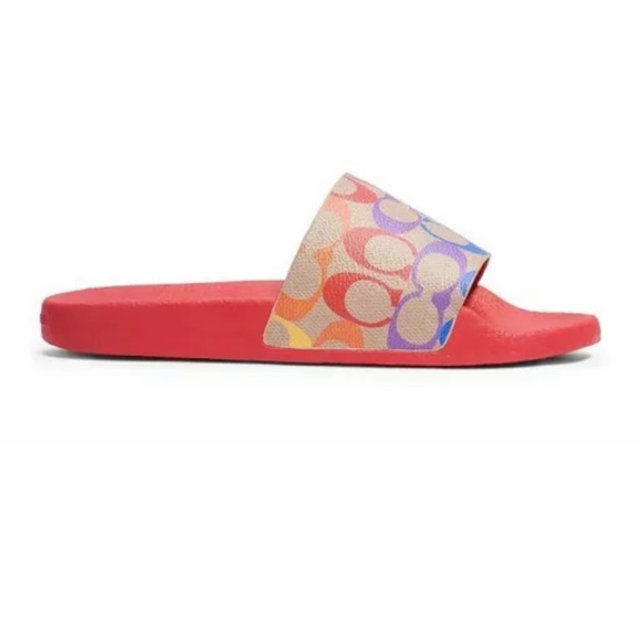 Coach Shoes Coach Rainbow Udele Slides Womens Sizes Nib Poshmark